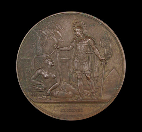 France 1798 Napoleon Expedition To Egypt 68mm Medal - By Barre