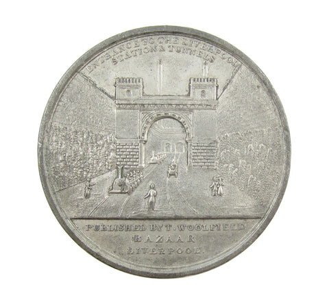 1830 Liverpool & Manchester Railway Opened WM Medal - By Halliday