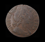 William III 1699 Halfpenny - Date In Legend - NVF