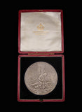 1902 South African War Memorial 70mm Silver Medal - By Fuchs