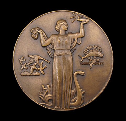 France 1948 Society of Civil Engineers Centenary 68mm Medal - By Vernon