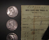 USA United States Steel Corporation Loyal Service Silver Medal Group