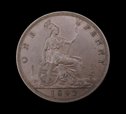 Victoria 1892 Penny - GVF