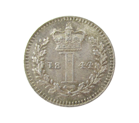 Victoria 1844 Maundy Penny - UNC