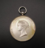 1842 Foundation of The New Royal Exchange 45mm Silver Medal - By Wyon