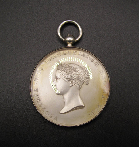 1842 Foundation of The New Royal Exchange 45mm Silver Medal - By Wyon
