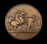 1966 Battle of Hastings 900th Anniversary 58mm Medal - By Pinches