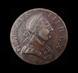 George III 1775 Evasion Non-Regal Halfpenny - VF