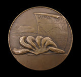 France 1931 Fula People Guinea 59mm Bronze Medal - By Monier