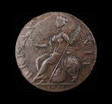 George III 1775 Evasion Non-Regal Halfpenny - VF