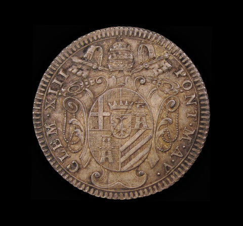 Italy Papal States 1763 Pope Clement XIII 24mm Silver Medal