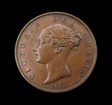 Victoria 1853 Halfpenny - NEF