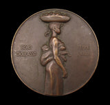 France 1931 Women Of Dioula 59mm Bronze Medal - By Monier
