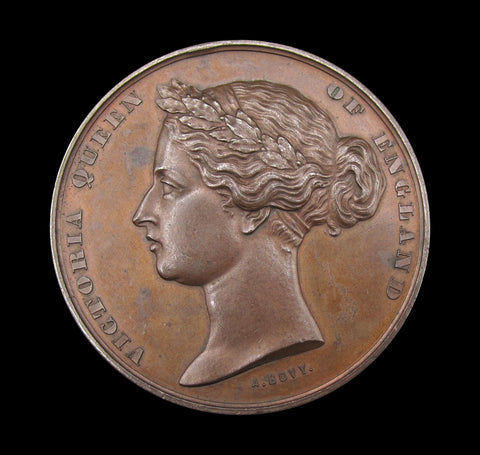 1862 Universal Exhibition London 50mm Bronze Medal - By Bovy