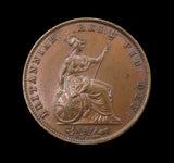 Victoria 1853 Halfpenny - NEF