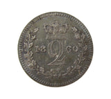 Victoria 1860 Maundy Twopence - EF