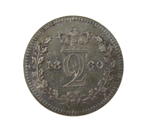 Victoria 1860 Maundy Twopence - EF