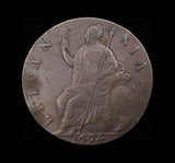 William & Mary 1694 Halfpenny - GVF