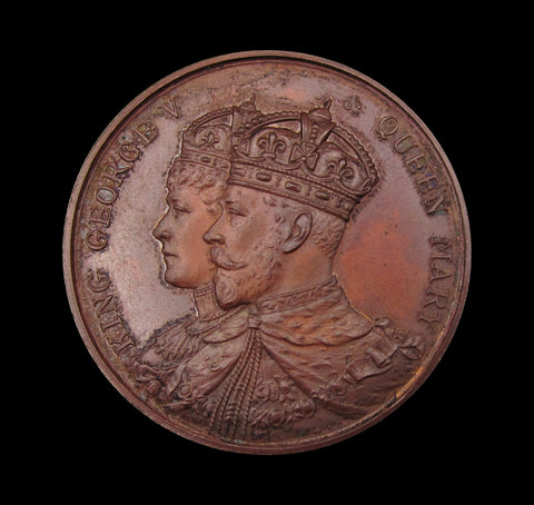 1911 Coronation Borough Of Derby 39mm Bronze Medal - By Dingley