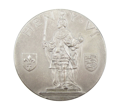 1932 Eton College 63mm Silver Cased Medal - By Pinches