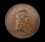 1667 Charles II Peace Of Breda 56mm Bronze Medal - By Roettiers