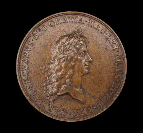 1667 Charles II Peace Of Breda 56mm Bronze Medal - By Roettiers