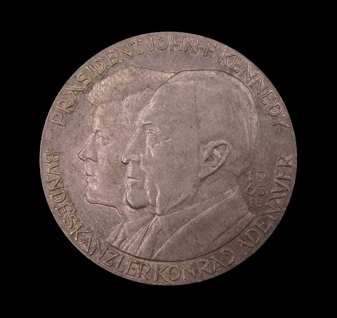 Germany 1963 Visit of President John F. Kennedy 40mm Silver Medal