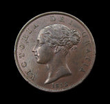 Victoria 1855 Halfpenny - GVF