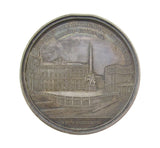 Italy Papal States 1867 The Piazza del Quirinale 44mm Silver Medal