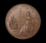 1667 Charles II Peace Of Breda 56mm Bronze Medal - By Roettiers