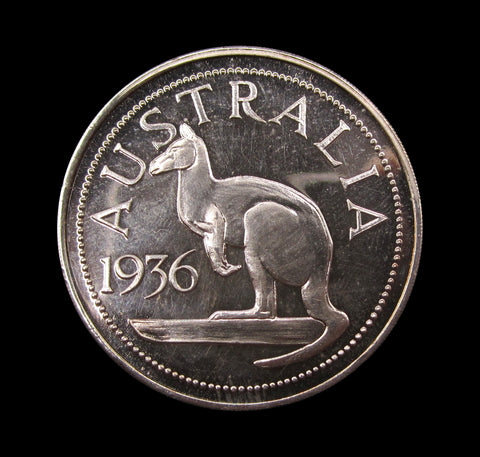 Australia 1936 Edward VIII Piedfort Silver Crown - By Hearn