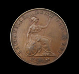 Victoria 1857 Halfpenny - GVF