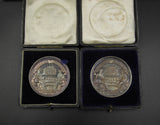 1914-1923 Cripplegate Institute Set Of 5 x 51mm Silver & Bronze Prize Medals