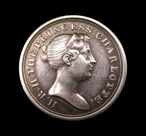1817 Death Of Princess Charlotte 22mm Silver Medal