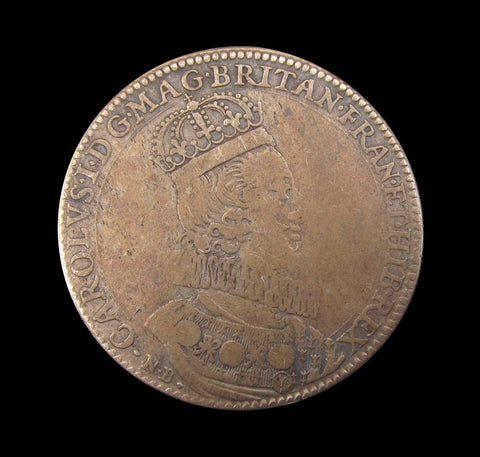 1626 Charles I Coronation Silver 30mm Medal - By Briot
