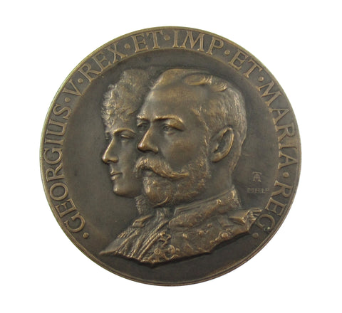 1911 George V Coronation 52mm Bronze Medal - By Toft