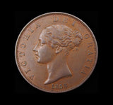 Victoria 1858/6 Halfpenny - NEF