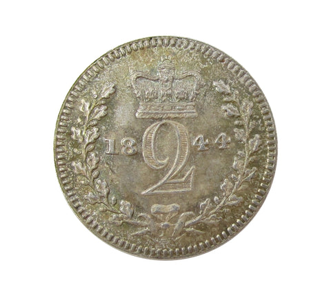 Victoria 1844 Maundy Twopence - UNC