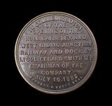 1885 Hull, Barnsley & West Riding Junction Railway 28mm Silver Medal