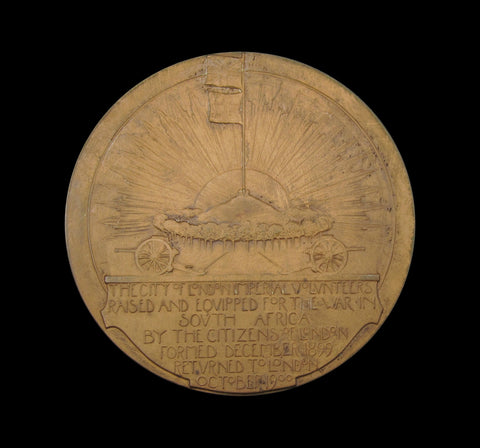 1900 City Of London Imperial Volunteers 76mm Cased Medal - By Frampton
