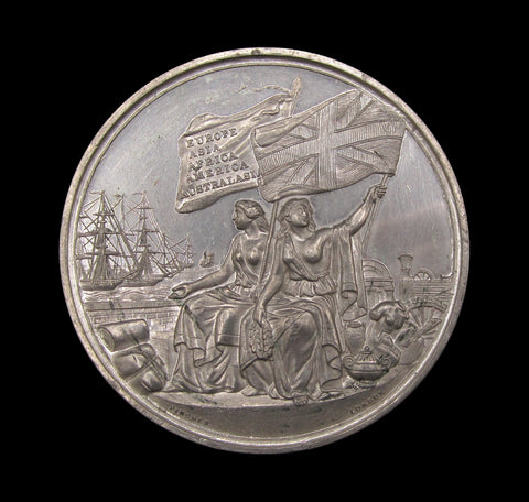 1862 International Exhibition London 51mm WM Medal - By Pinches