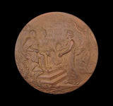 1902 Edward VII & Alexandra Visit to the City of London 76mm Medal - Cased