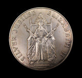 1977 Elizabeth II Silver Jubilee 57mm Silver Medal - Cased