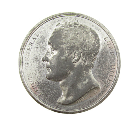 1812 Battle Of Almaraz 41mm White Metal Medal - By Mills