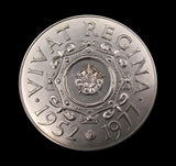 1977 Elizabeth II Silver Jubilee 57mm Silver Medal - Cased