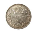 Victoria 1900 Threepence - UNC