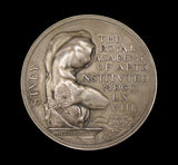 1910 Royal Academy Of Arts 55mm Silver Medal - By Brock