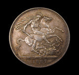 Victoria 1887 Crown - EF