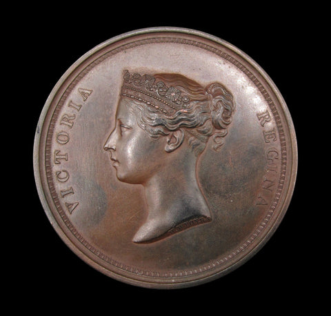 1837 Victoria Visit To The Guildhall 55mm Medal - By Wyon