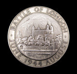 1944 Battle Of London Silvered 57mm Medal - By Pinches